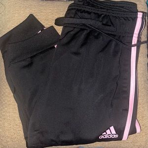 ADIDAS logo stripe pink sweatpants